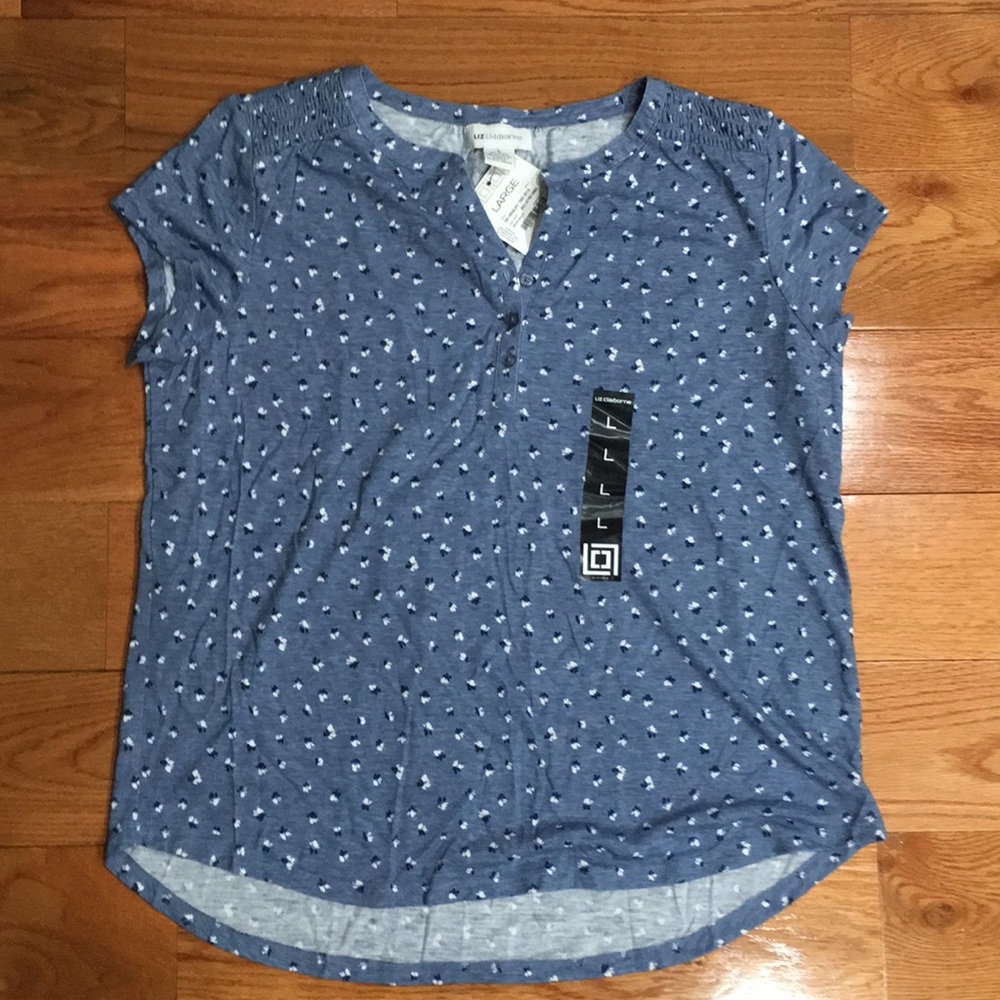 Liz Claiborne Henley Tee